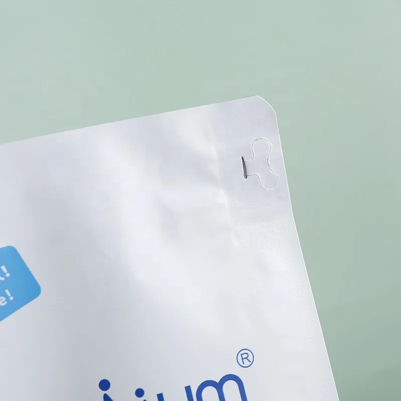 Custom printing flat bottom ziplock plastic bag for oat snack food packaging bag zipper side gusset bag with window