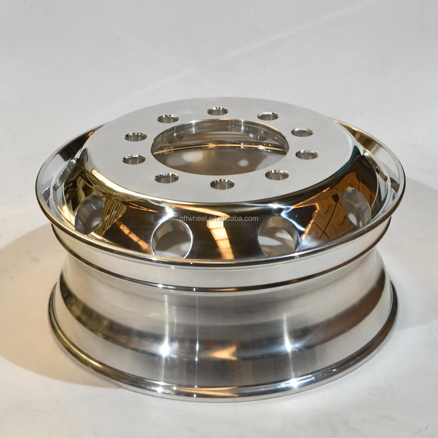 22.5*8.25 polished forged 10 holes bus alloy wheel