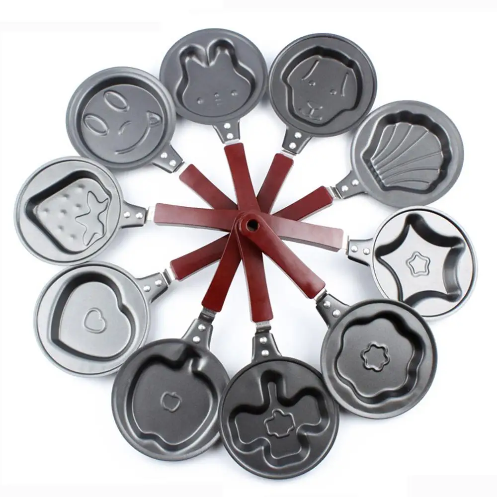 Китайская кухонная утварь гастронома, посуда, сковородка, сковородка, фритюрница, маленький жареный омлет, какая бы ни была сковородка