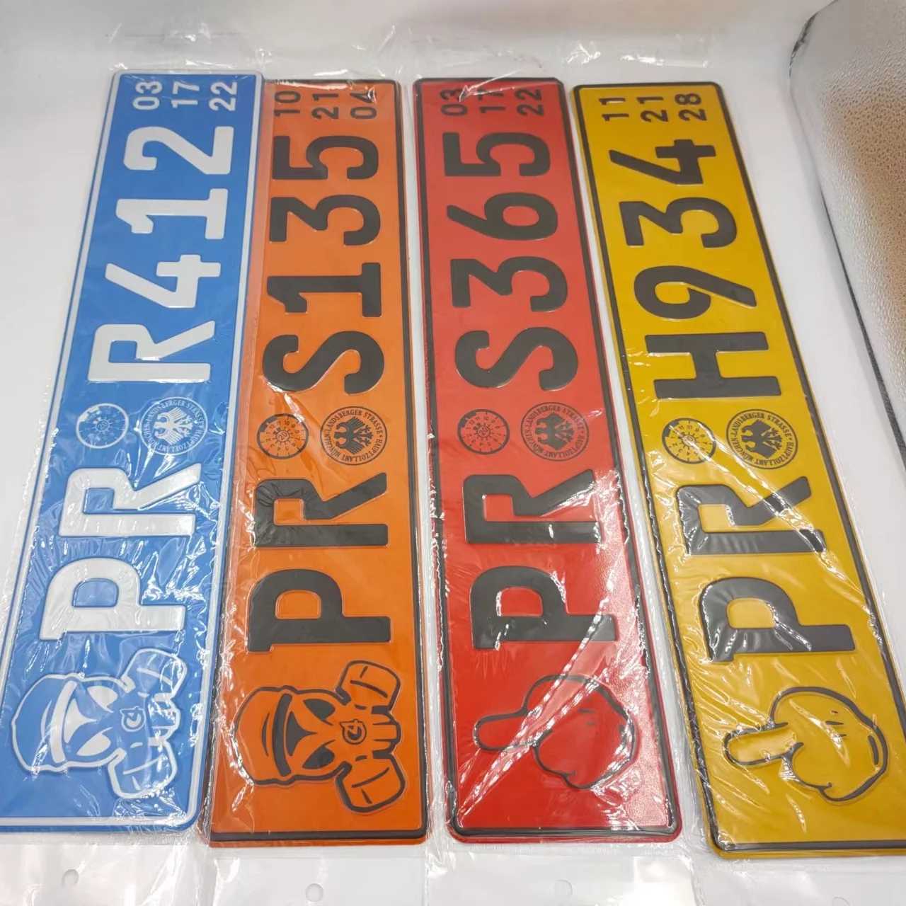 European style aluminum reflective car number blank license plate 520*110mm pr tablillas wholesale