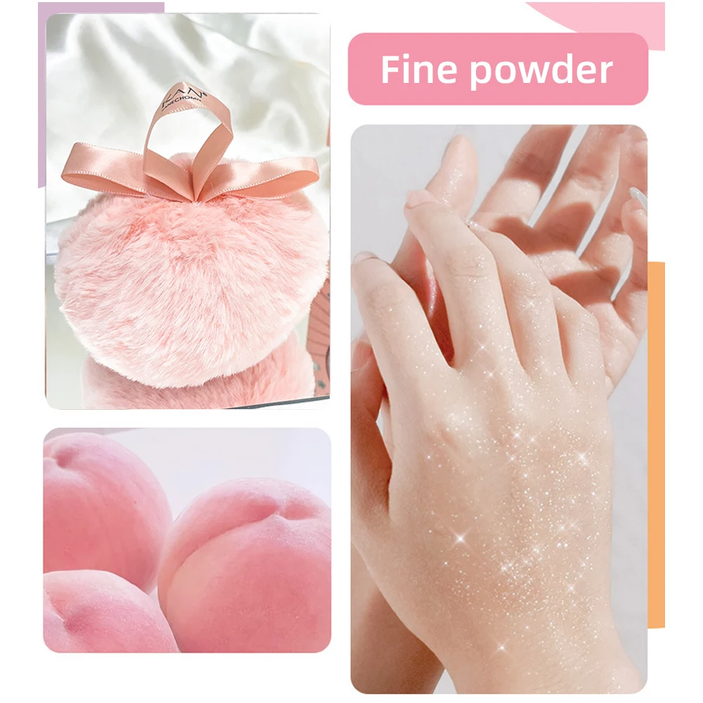 Wholesale KAN Hot Shiny Loose Powder Plush Ball Puff Facial Highlights Body Powder Soft Comfortable Makeup Tools