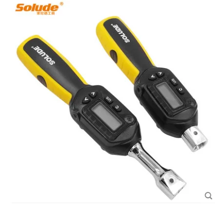 Short handle Digital torque wrench 1.5-30 3-60 4.2-85 6.8-135 10-200 17-340N/m with 1/4 3/8 1/2 ratchet head