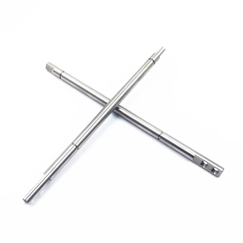 Lathe fine cutting stainless steel pin
