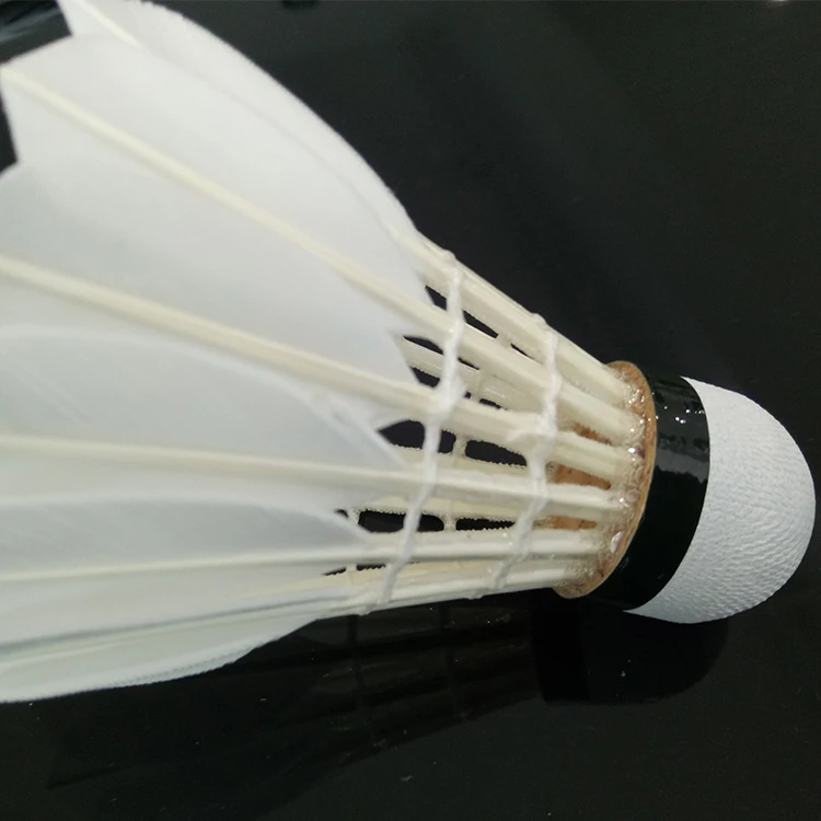 Class A Goose Feather Badminton Shuttlecock with Sandwich Cork Head
