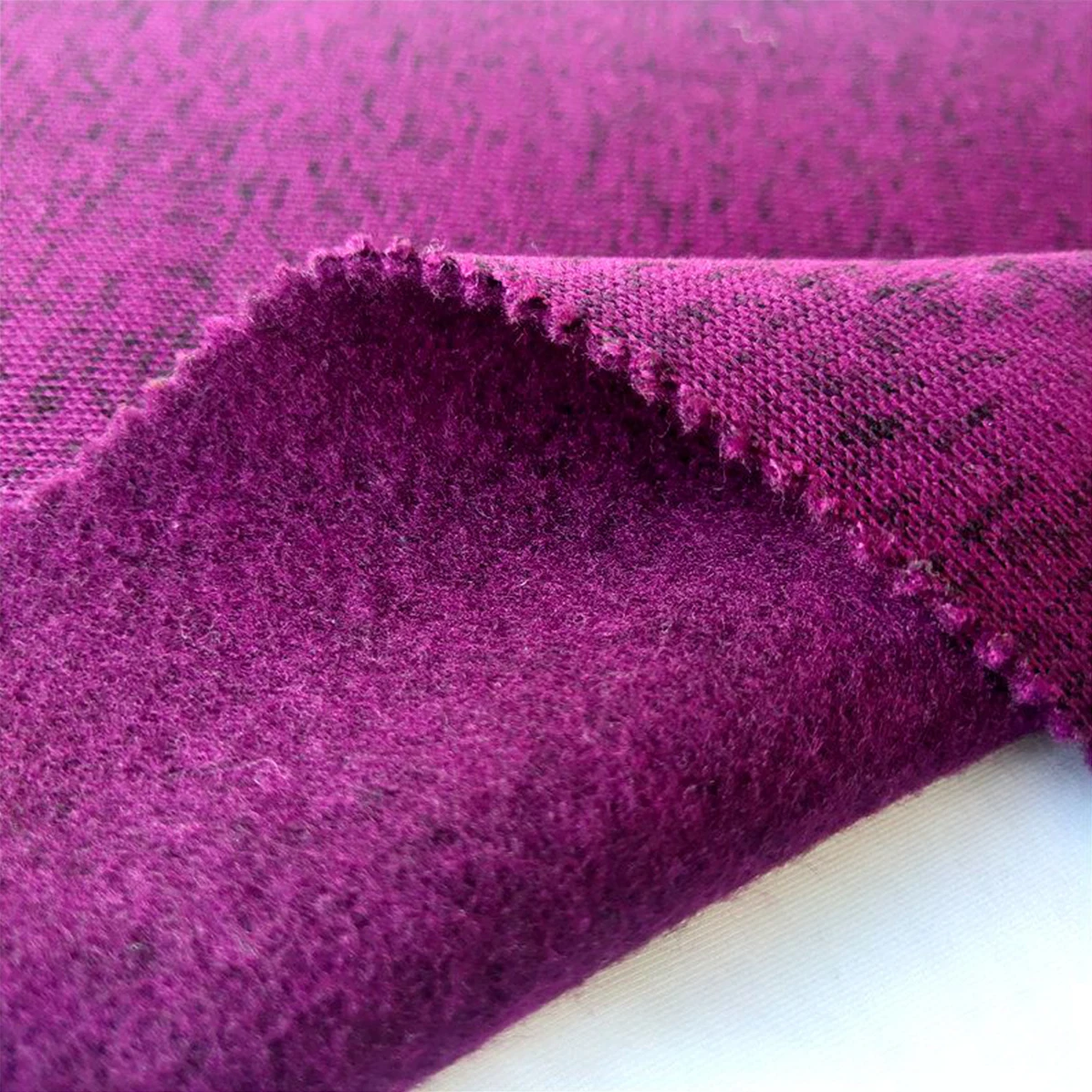 Wholesale Brushed fleece fabrics Cationic 100% polyester knit plush fabric for pants terry