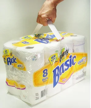 sturdy white plastic strips with high tack adhesive on each end are convenient for all packages packed 25 pieces per PE bags