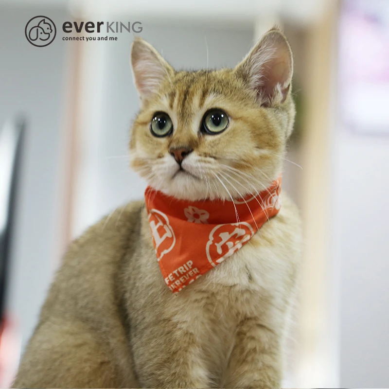 No Moq Wholesale Custom Logo Printed Dog Bandana With Logo Dog Scarf Bibs Pet Bandana