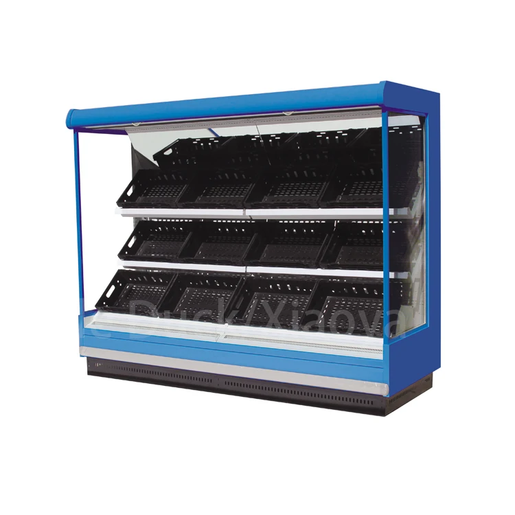 Commercial Fresh Vegetable Coolers Display Refrigerator Showcase Fruits Refrigerator Display Case Vegetable And Fruit Chiller