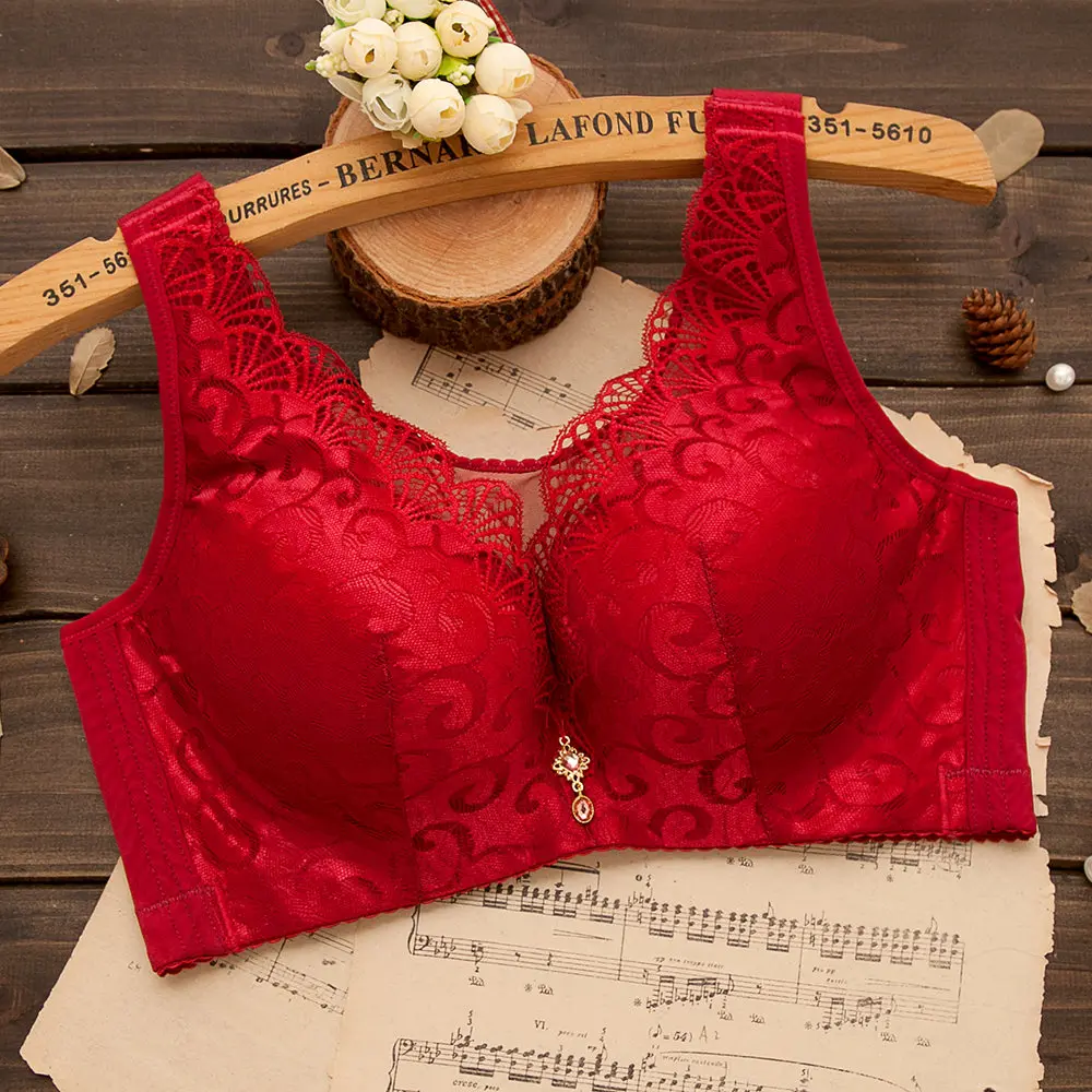 
Sexy lace Wireless Women Thin cup Plus Size 