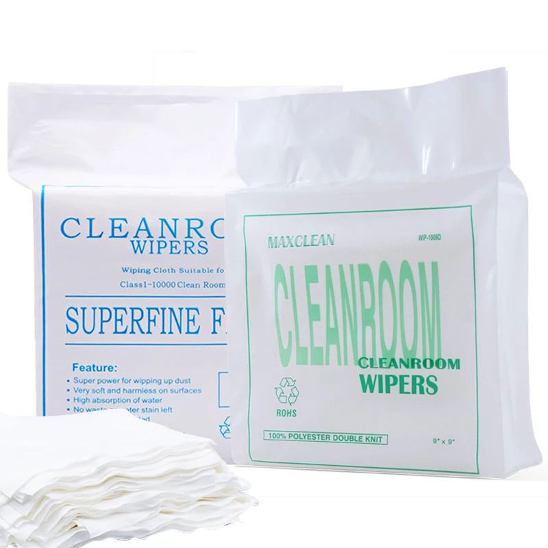 industrial anti-static superfine fiber cleaning cloth 4inch 6inch 9inch cleanroom wipers Mobile phone screen lens cleaning cloth
