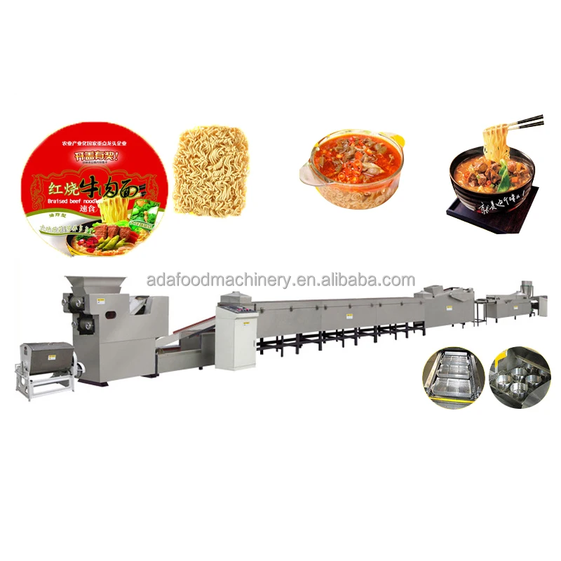 Ada Small scale fried instant noodle production line automatic instant noodles maggie making machine