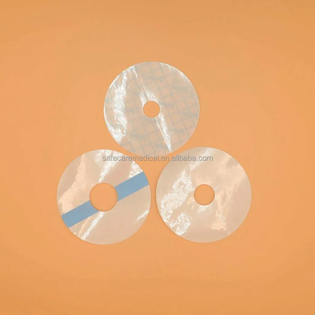 Free Sample Breathable Transparent Adhesive Film Circle Film for NPWT Dressing 4inch*4inch