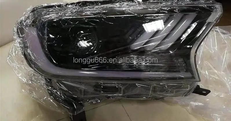 Car Styling Headlight For Ford Ranger Everest 2015-2018 Mustang Headlights LED Running lights Bi-Xenon Beam Fog lights