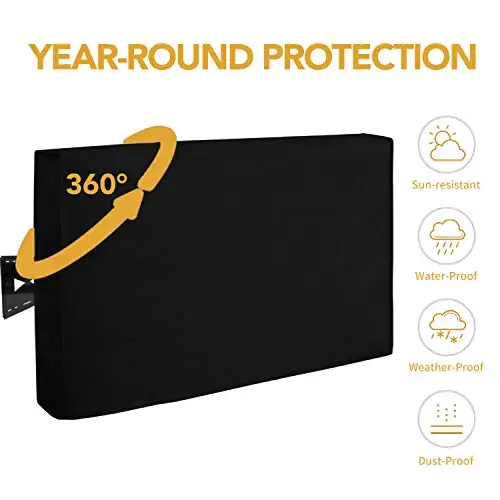 Outdoor TV Cover Flat Screen Waterproof Oxford Cloth Rectangle Television TV Cover