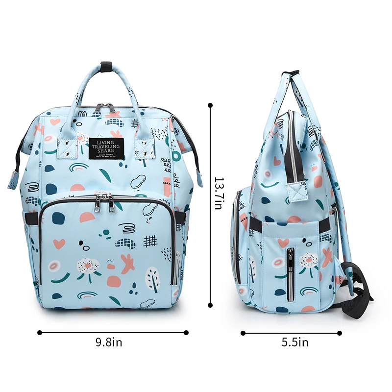 Custom new Usb luxury foldable travel women cute portable organizer mommy nappy baby care wet bags backpack maternity diaper bag