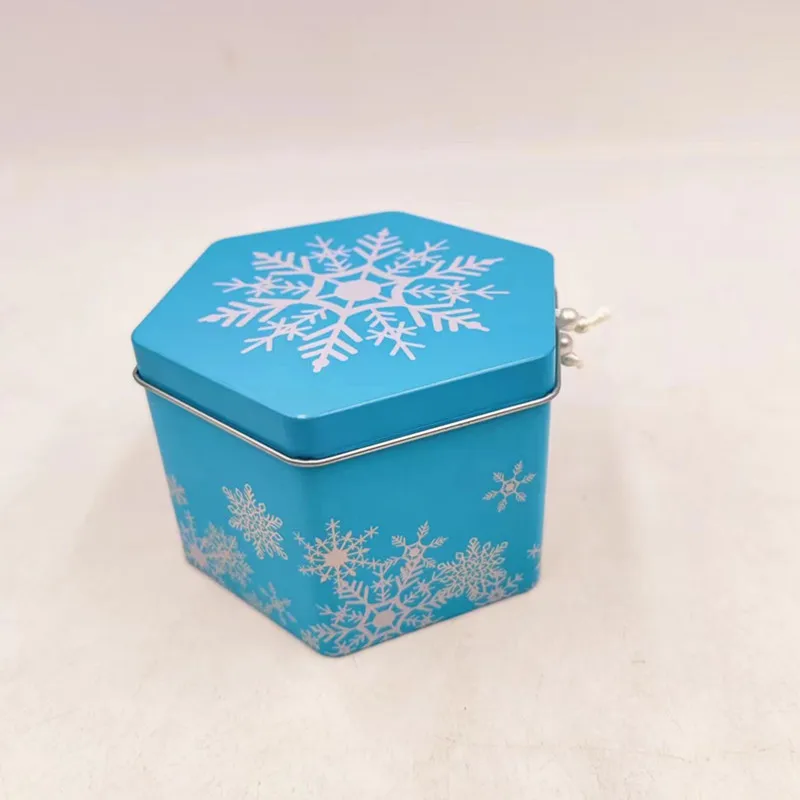 Recyclable Packaging Box Jewelry Box Luxury Custom Logo Metal Tin Can With Hinge