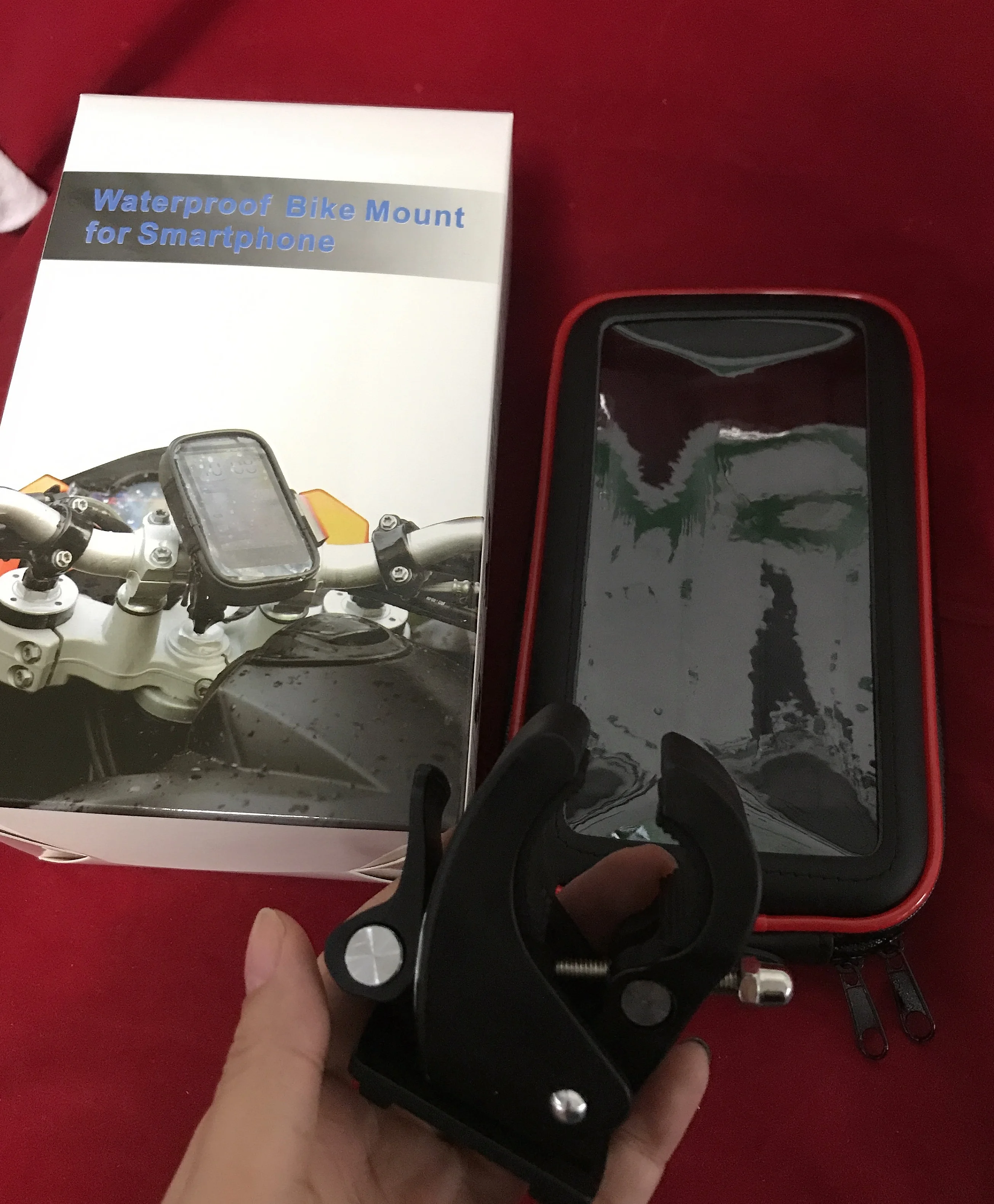 Universal Bicycle Waterproof Bike mount Phone Case bag Handlebar zipper Bag can Touch screen for iphone for samsung mobile phone