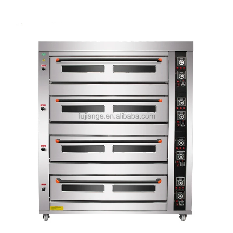 Bakery Machine Baking Equipment 3 Deck 9 Tray Infrared Food Oven Pizza Ovens With Stone Deck Fashion Type Electric Oven