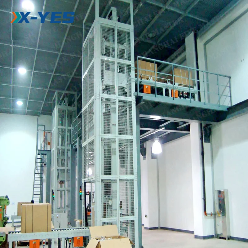 The Transfer Lift Elevator Factory Automation Lift Cargo Warehouses Vertical Lift Conveyor