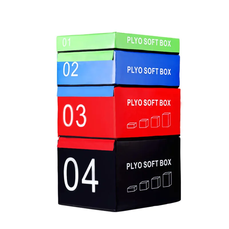 High Quality Fitness training Gym soft plyometric boxes set plyo box
