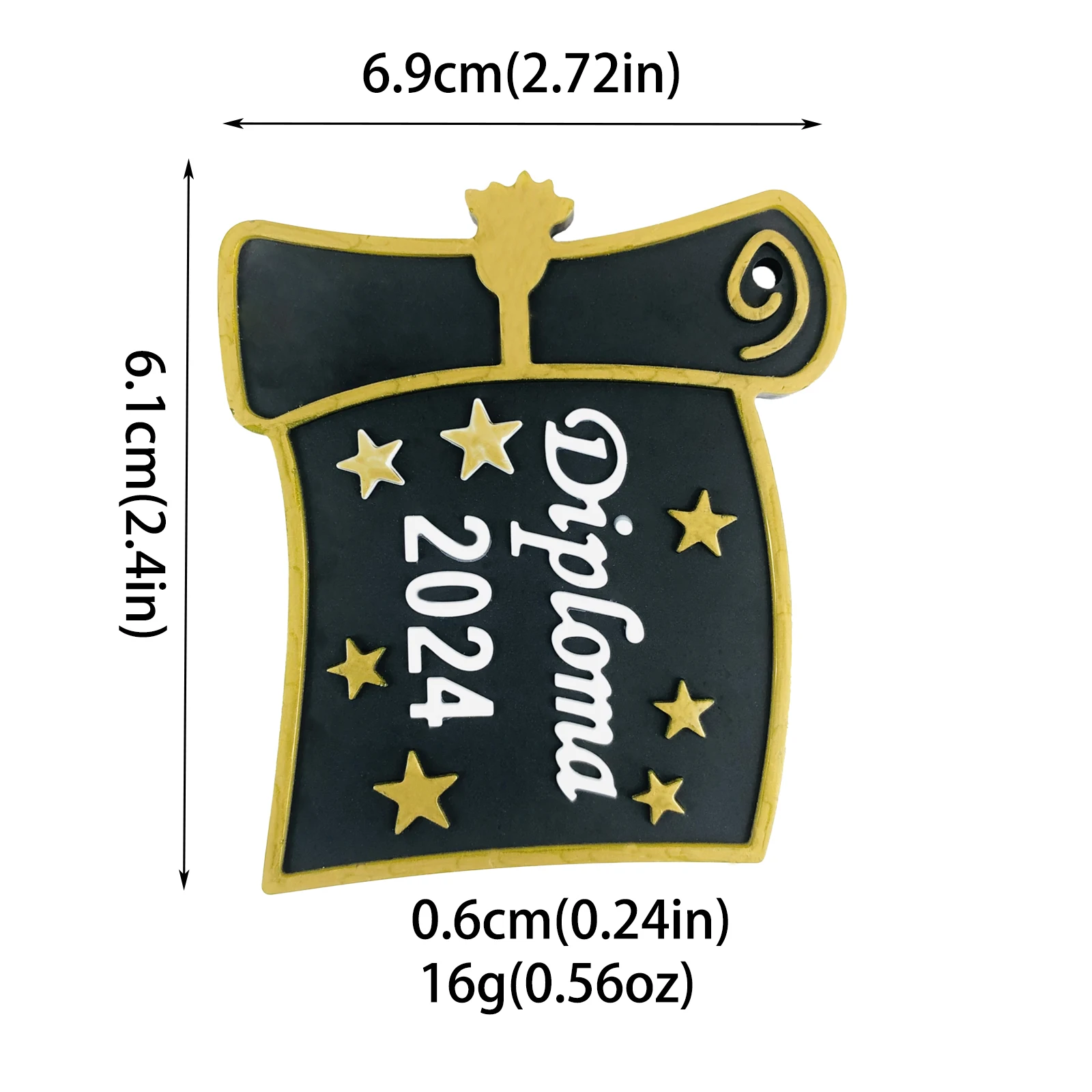 10115 Graduation season Star Medal Art epoxy decoration keychain silicone mold diy school uniform jewelry decoration