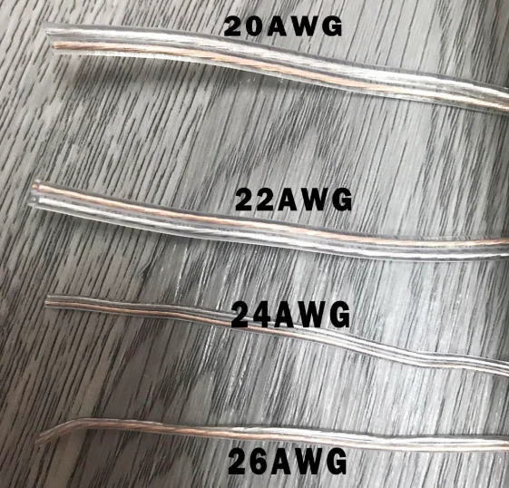 Индивидуальный 26AWG 2468 UL2468 ПВХ Луженый неизолированный медный шнур золотистый Серебристый ROHS 20 22 24AWG аудио кабель для динамика прозрачная