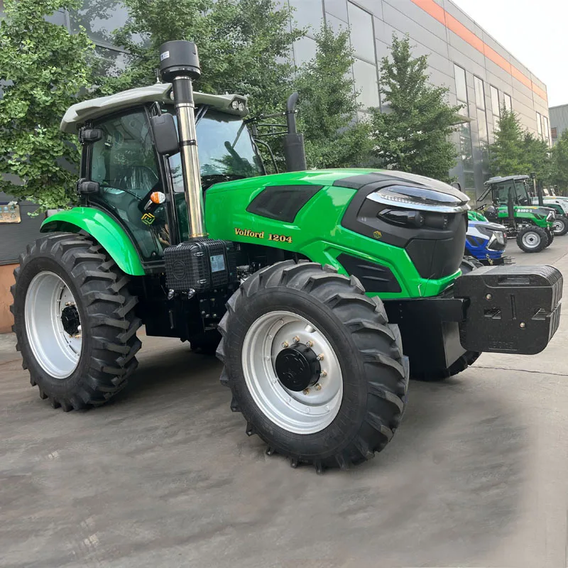 4 wheel drive mini tractor farm tractor 4x4 100hp 120hp cabin wheel tractor made by Chinese