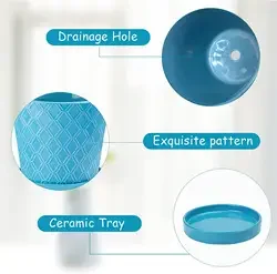 Handmade Sets of Rectangle Shape Wood Flower Pot with Plastic Original Green OEM Customized Europe Style VASE FLOOR Color Plant