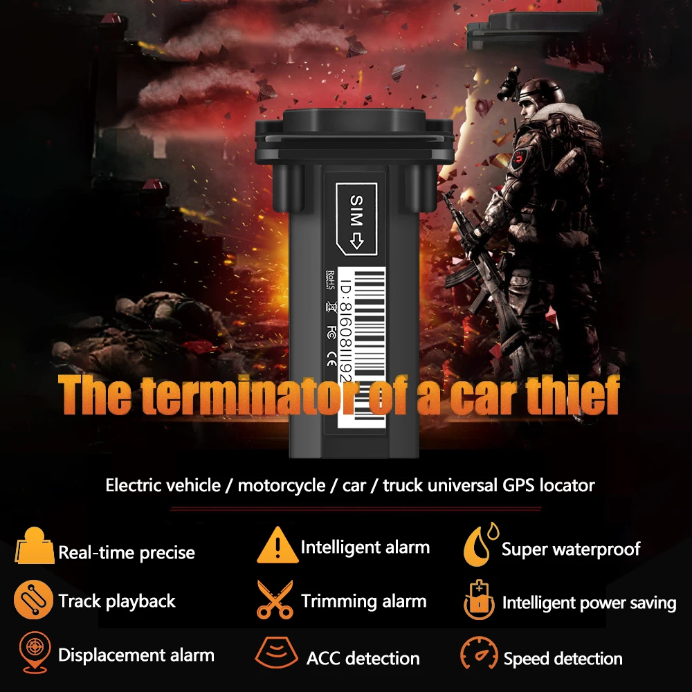  Самый маленький в мире автомобильный трекер для велосипеда 4g sos oem