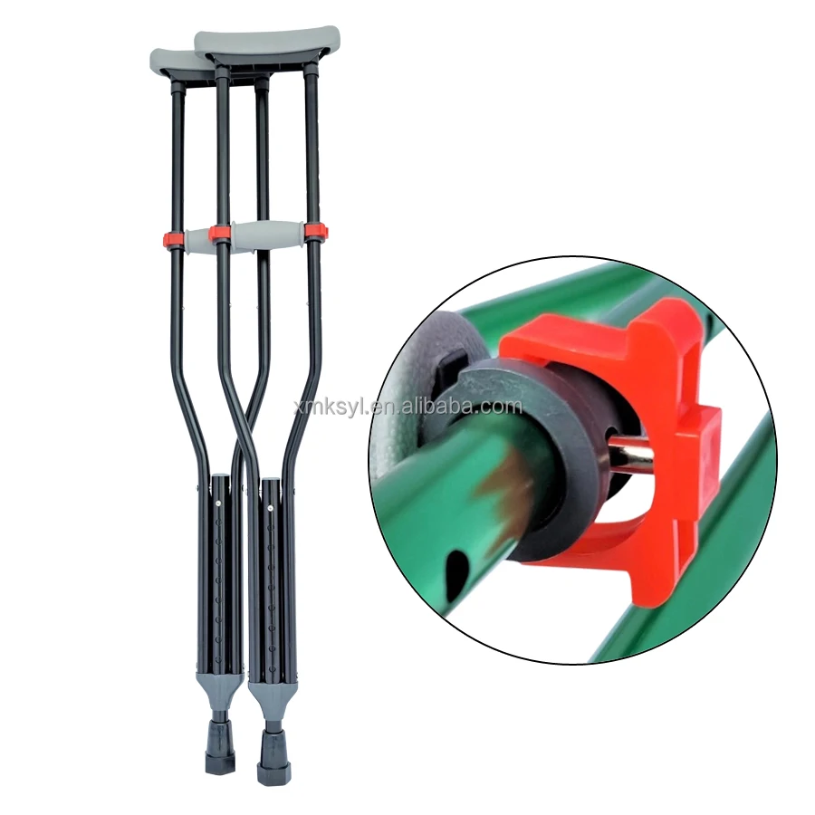 Comfortable Grip and Support rubbers ergonomic fracture medical colour adjust crutches arm cushion
