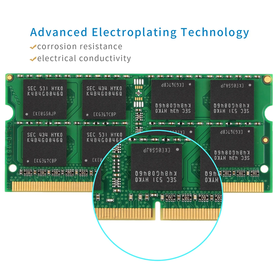 Оптовая продажа цена DDR3 8 Гб PC3 12800S 1600 МГц пожизненная гарантия не кода коррекции ошибок unberffered зеленый ноутбук оперативной памяти