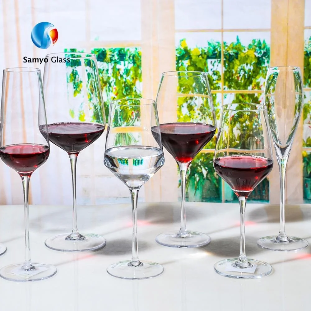 Vintage Drinking Glassware Handmade Foil Silver/Rose Gold Wine Glass