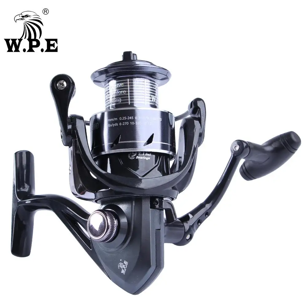 W.P.E ATENZA 9+1 Ball Bearing Spinning Wheel High Speed 8KG Max Drag Power Freshwater Carp Fishing Reel 2000-5000 Series