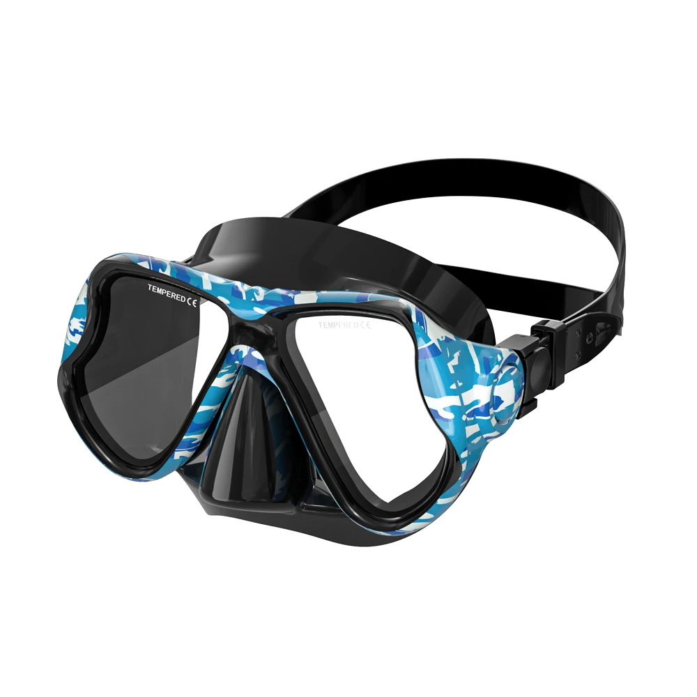 Professional Scuba Diving Mask Tempered Glass Lens Silicone Diving Mask for Freediving