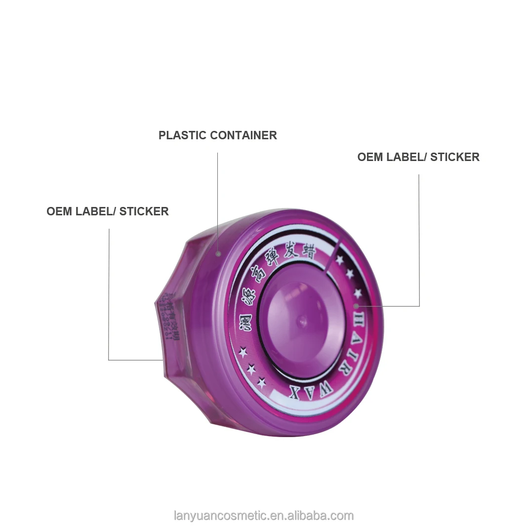 OEM Fashion Water-based Easy to Clean Hair Style Wax Private Label Strong Hold Hair Wax Pomade