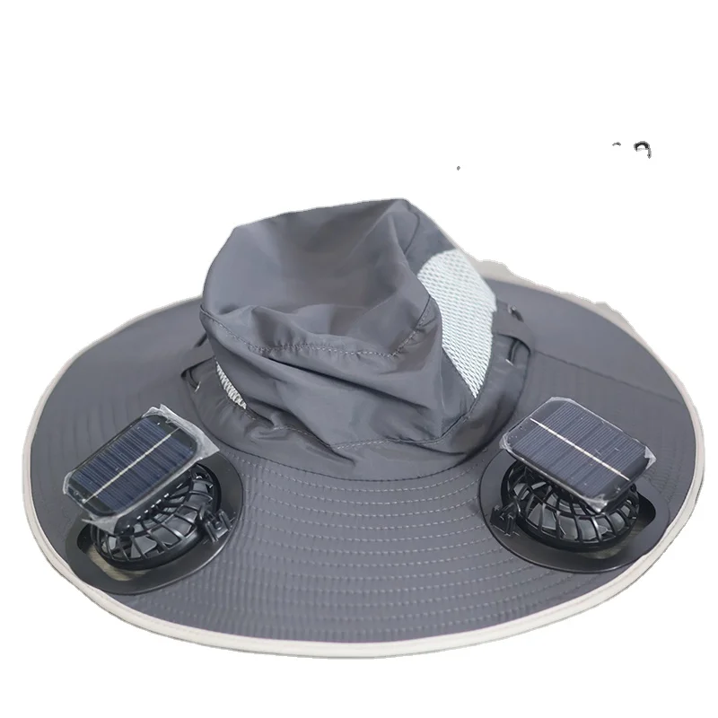 Summer Air Conditioner Hat with Solar Fan Air Conditioner Hat Outdoor Work Cap