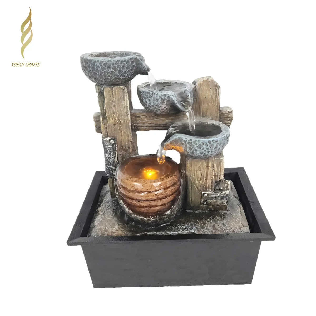 
Polyesin crafts water fountain fountains for outdoor garden ornaments decoration 