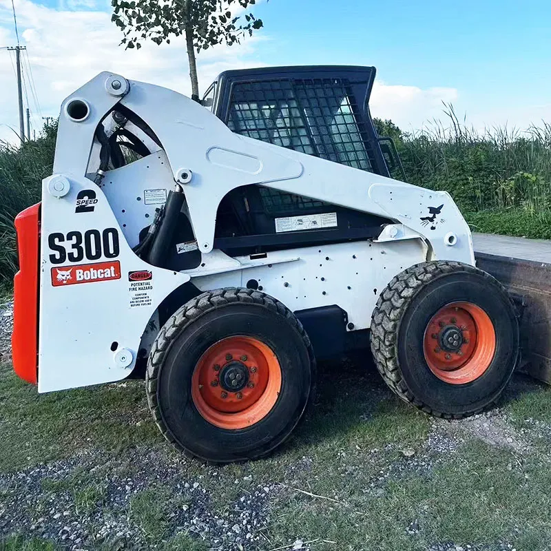 Высокопроизводительный 3-тонный мини-погрузчик с бортовым рулем Bobcat S300 S160 второй ручной мини-экскаватор-погрузчик маленький для BOBCAT