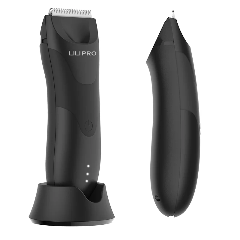 LILIPRO Waterproof Rechargeable Hairscape Clipper Electric USB Cordless Professional Body Groin Hair Trimmer Men