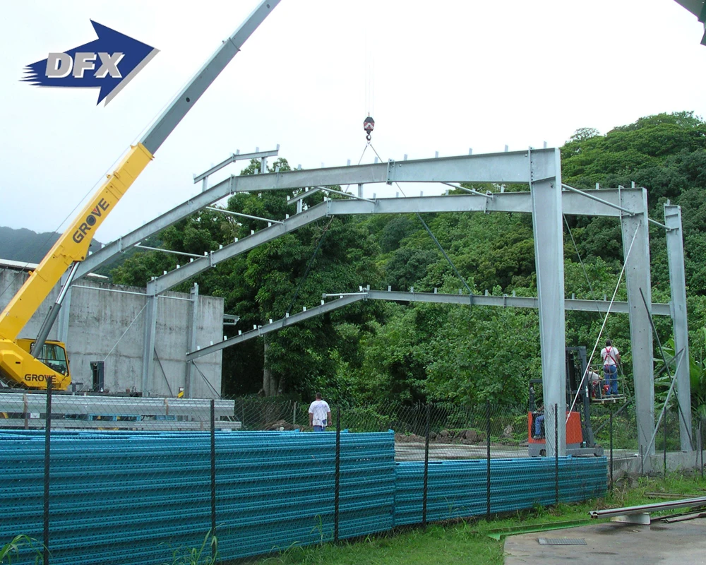 Low Cost Light Prefabricated Building Construction Hight Rise Shopping Mall Hall Prefab Warehouse Steel Structure New Design