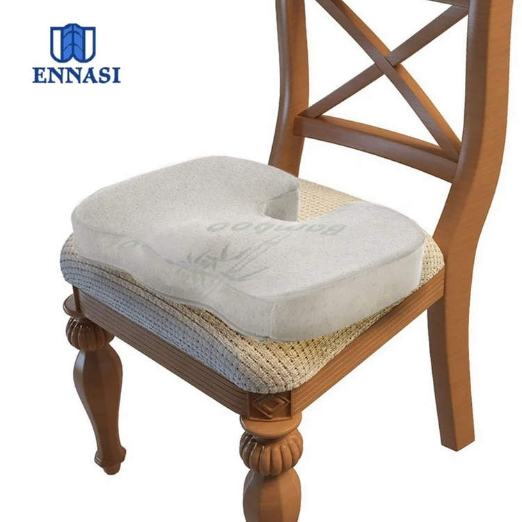 Soft Orthopedic Bamboo Memory Foam Car Seat Cushion with Handle