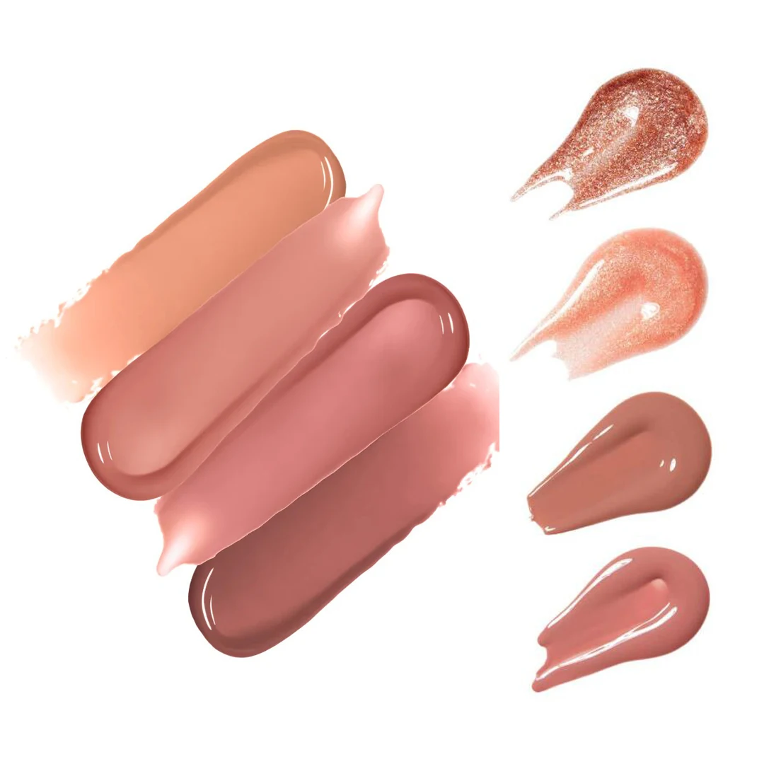 no logo  lip gloss base nude clear lip gloss vendor vegan private label lipgloss