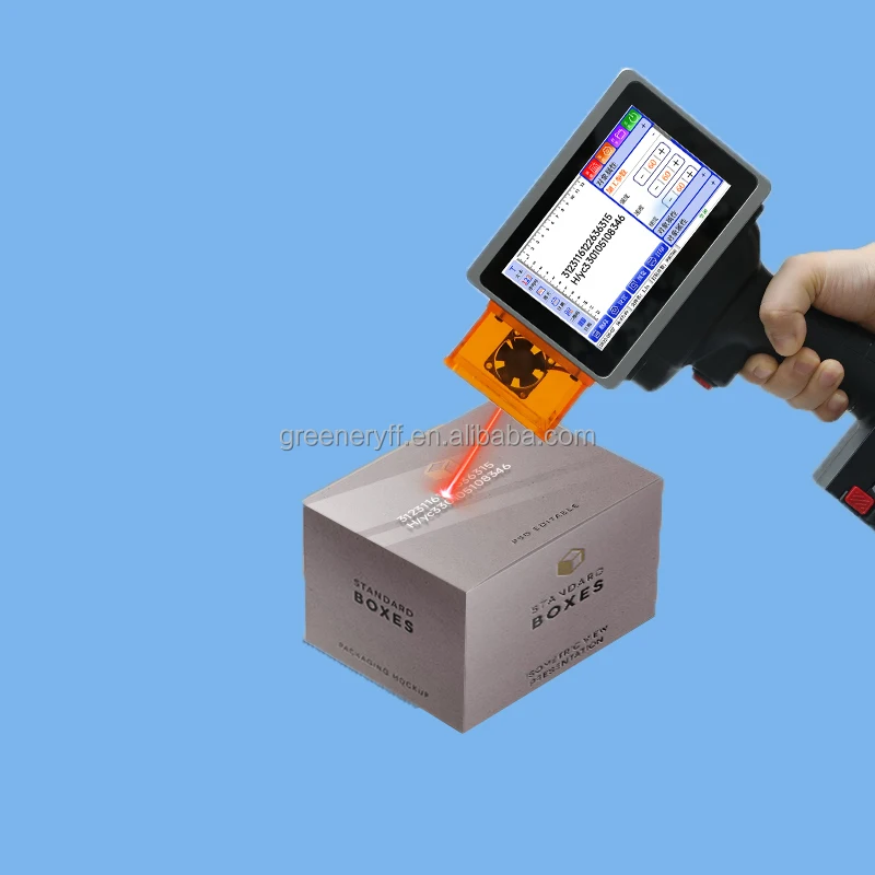 High Quality Portable Expiry Date Logo Handheld Inkjet Laser Printer Machine 5W mini fiber laser marking plastic and metal