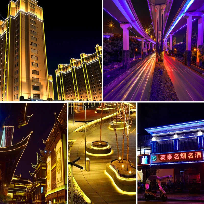 High Lumen Landscape LED Strip Aluminum 220V SMD 2835 144leds Led bar strip Double Line 2835 LED Strip Light