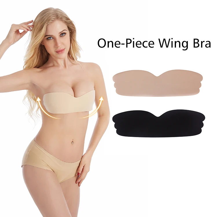 Fashion Women Underwear Stick on Gel Push up Invisible Self Adhesive Bra Silicone Cloth Bra Manufacture Sexy Seamless Bra