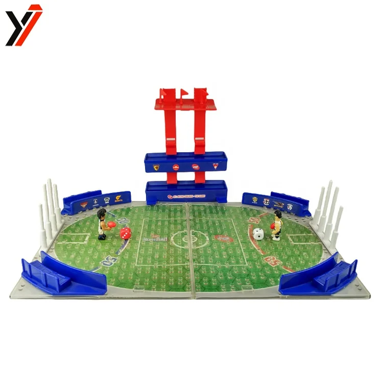 Custom Toy Supplier Mini Football Stadium Scale Model Rugby Football Field Building Blocks Toys