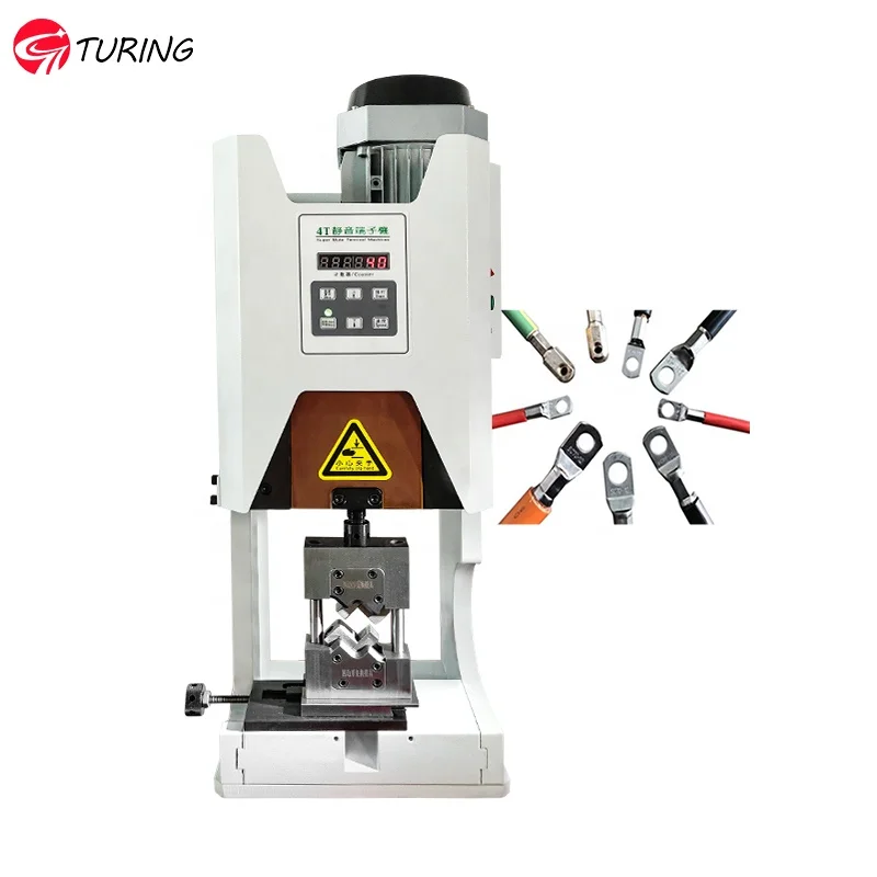 Super 4T Mute Electrical Semi Automatic Terminal Crimping Machine Tool Wire Stripping Crimper Machine