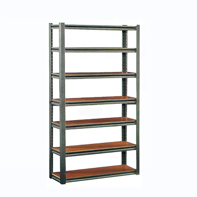 Multi layer rack 7 tiers storage shelf indoor room metal book shelf metal rack