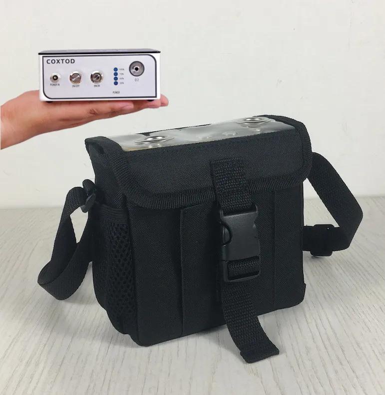 COXTOD Mini Oxygen Concentrator Generator Household Oxygen Bar Vehicle Oxygen Machine Handheld Oxygenerator 8 Hours Battery Last