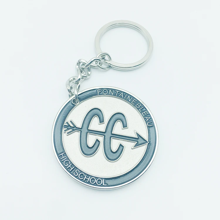 Cheap Price Different Shape Custom Keychain Keyring With Metal Ring